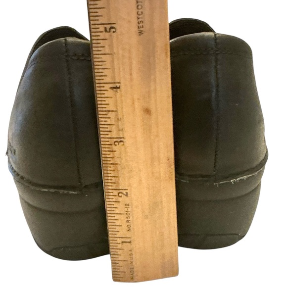 Merrell Emma Black Nubuck Leather Slip-on Clog Shoe Closed Back Size-9.5 - Picture 9 of 13